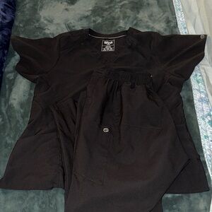 Wink Classic Black Medical Uniform